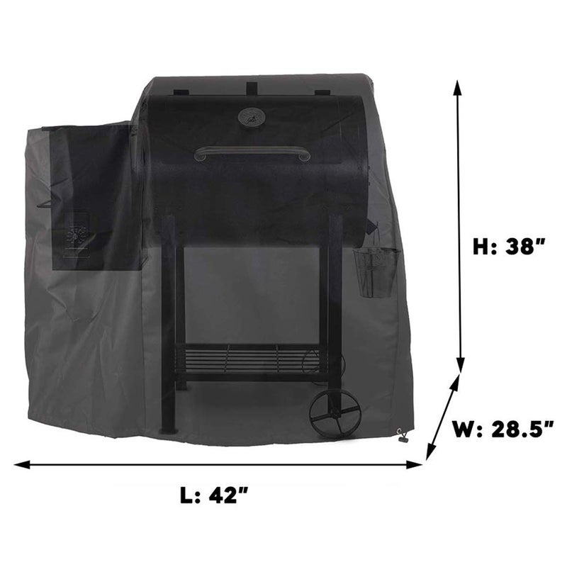 Utheer 73700 Grill Cover for Pit Boss 700FB, Lexington 500, Lexington 540, Classic 700 Wood Pellet Grills, Pro 600 and Tailgater, Heavy Duty 600D Waterproof Fabric Grill Cover, 42" L x 28.5" W x 38" H - Image 2